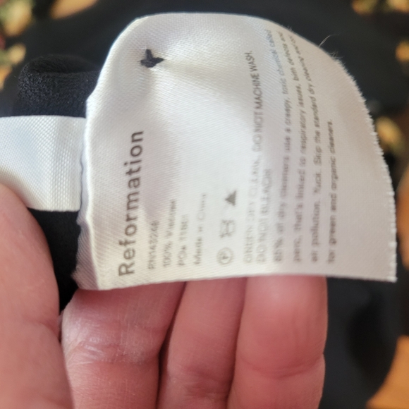 REFORMATION Wildflower Midi Dress with Puff Sleeves size 2 - Picture 10 of 11